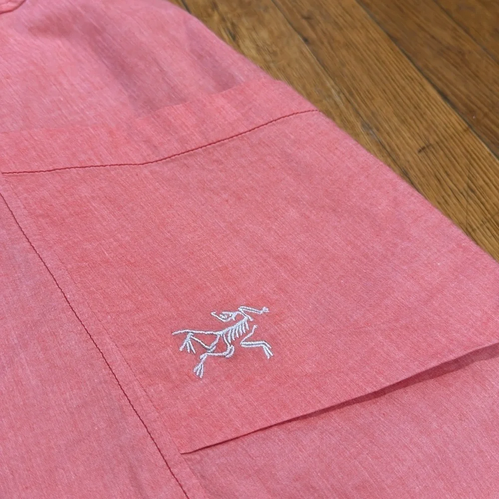 Arcteryx Blasa mock neck short sleeve zip dress in nectar Pink Size 10